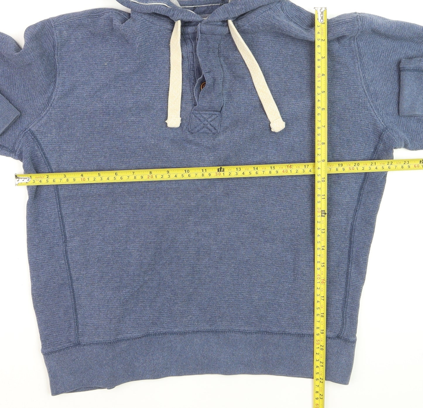 Fat Face Men's Blue Pullover Hoodie Size S Cotton Blend