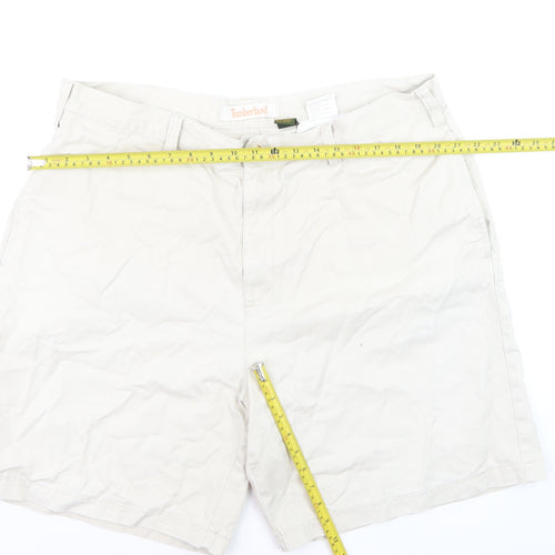 Timberland Men's Beige Chino Shorts Size L 40in Cotton Casual