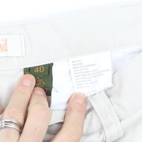 Timberland Men's Beige Chino Shorts Size L 40in Cotton Casual