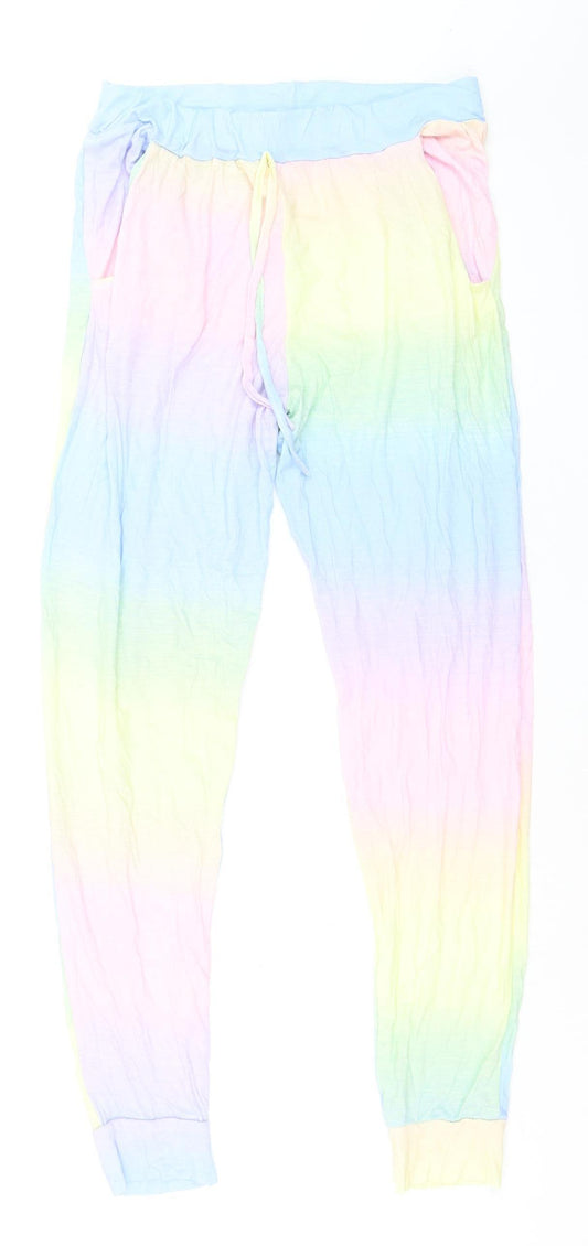 Boohoo Women’s Multicoloured Tie Dye Jogger Leggings Size 10