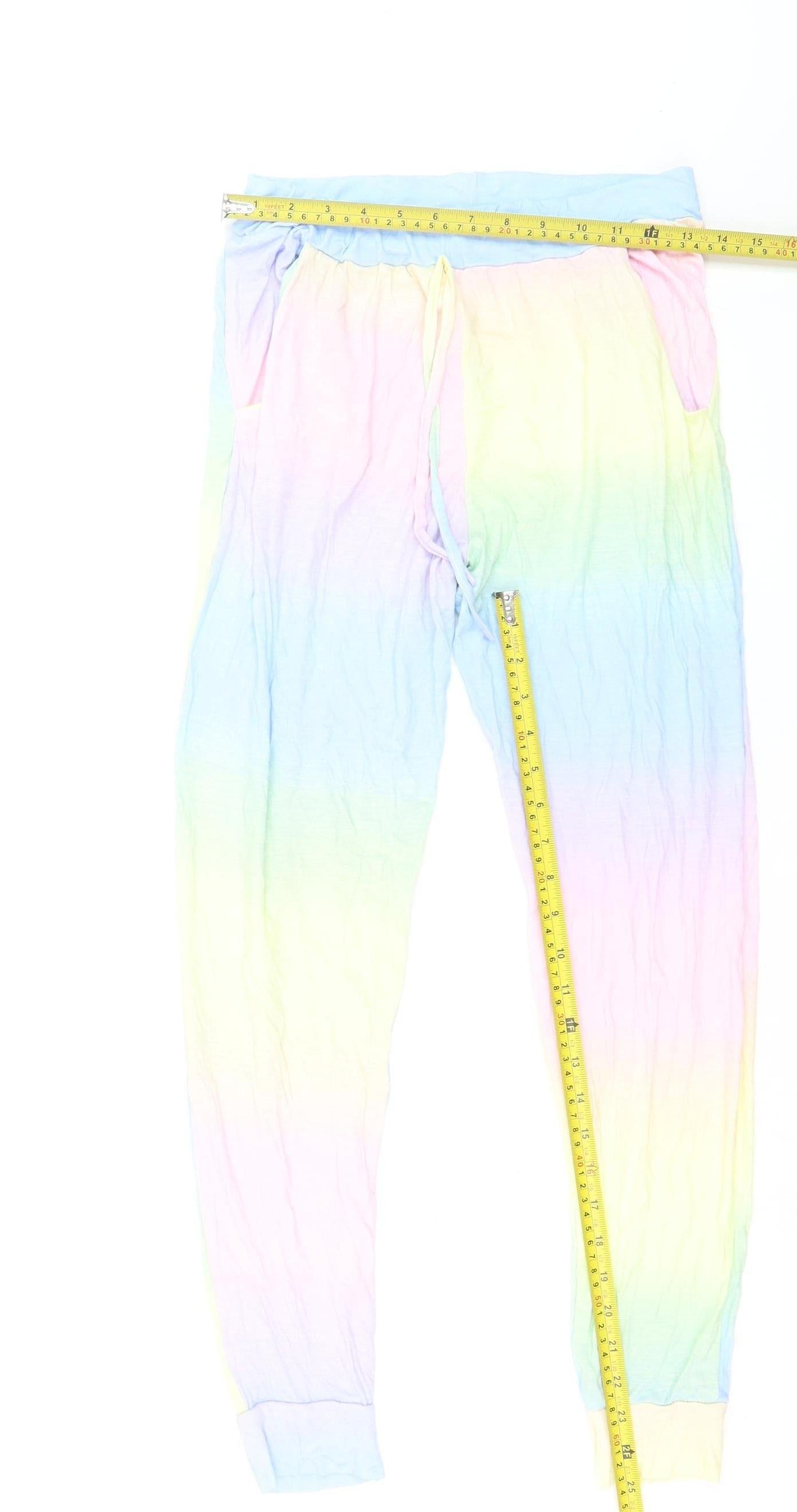 Boohoo Women’s Multicoloured Tie Dye Jogger Leggings Size 10