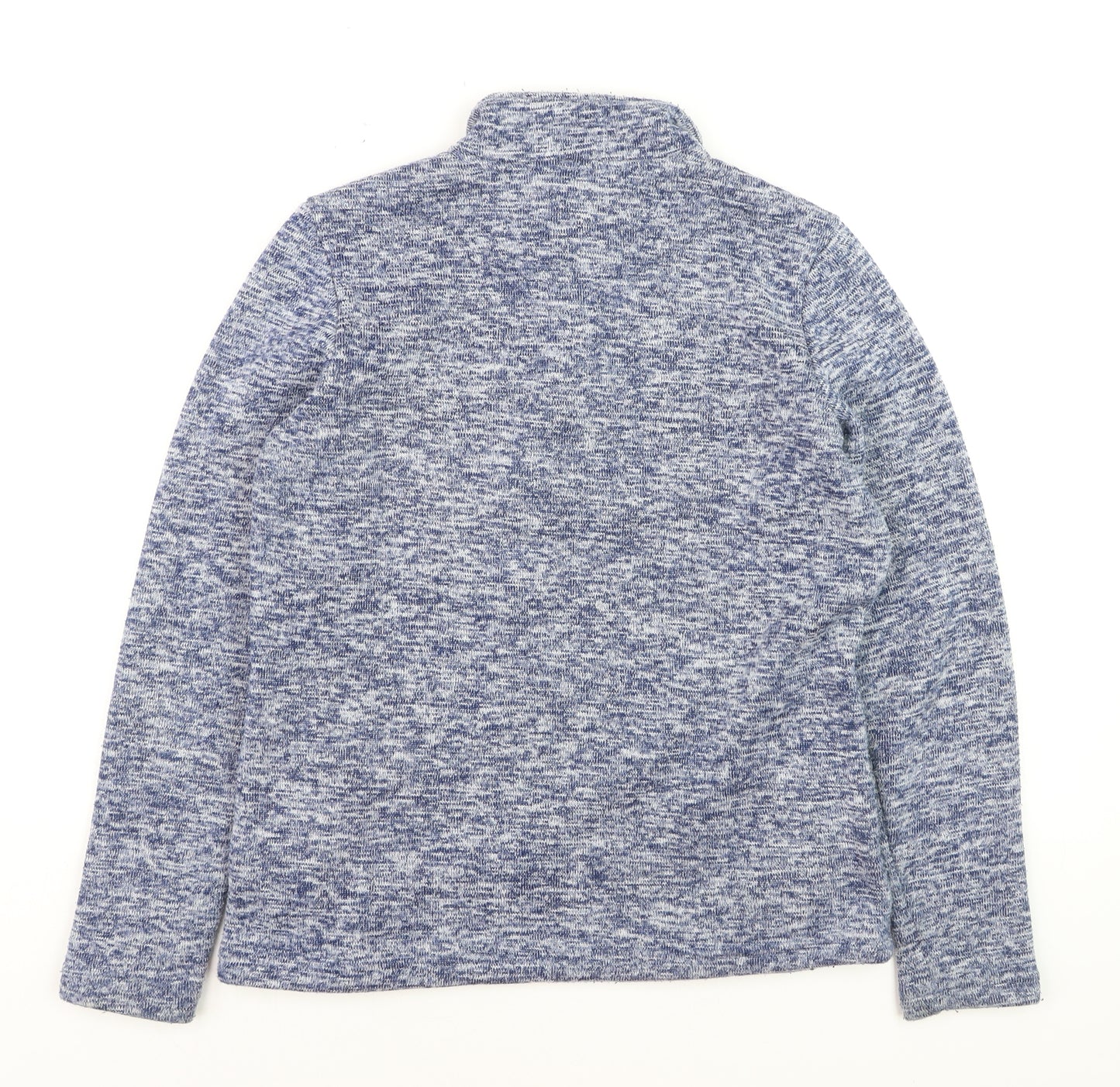 Land & Sea Womens Blue Henley Pullover Sweatshirt Size 12