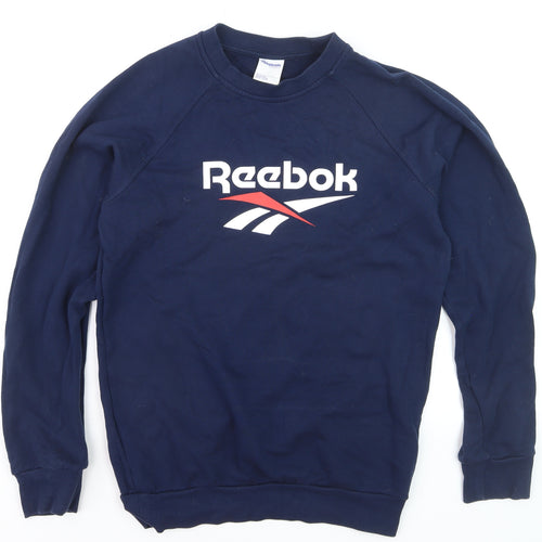 Reebok Classic Unisex Blue XS Crew Neck Pullover Sweatshirt