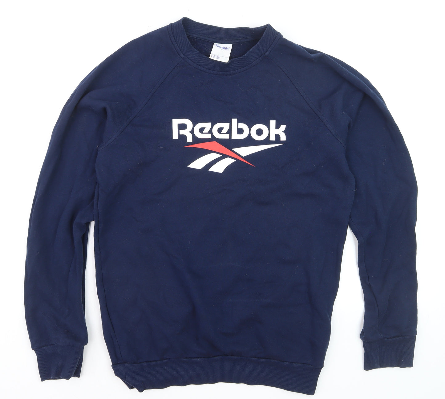 Reebok Classic Unisex Blue XS Crew Neck Pullover Sweatshirt