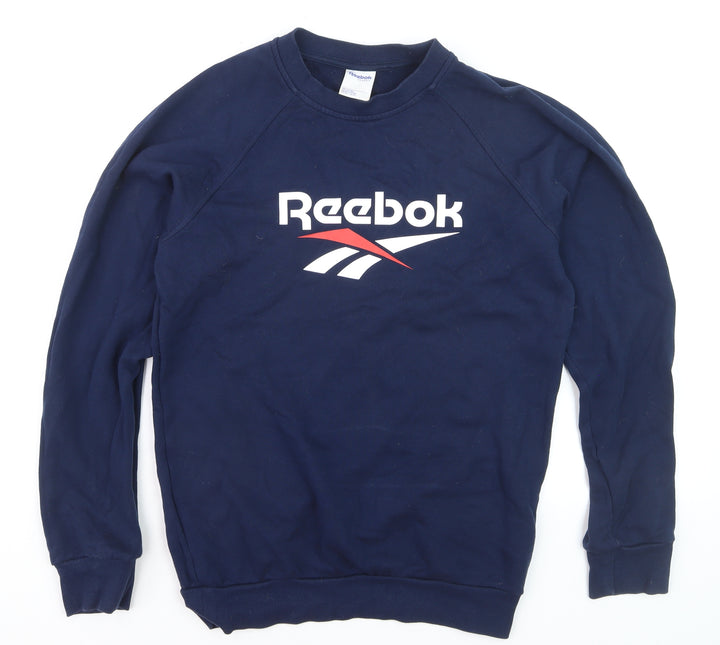 Reebok Classic Unisex Blue XS Crew Neck Pullover Sweatshirt