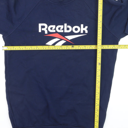 Reebok Classic Unisex Blue XS Crew Neck Pullover Sweatshirt
