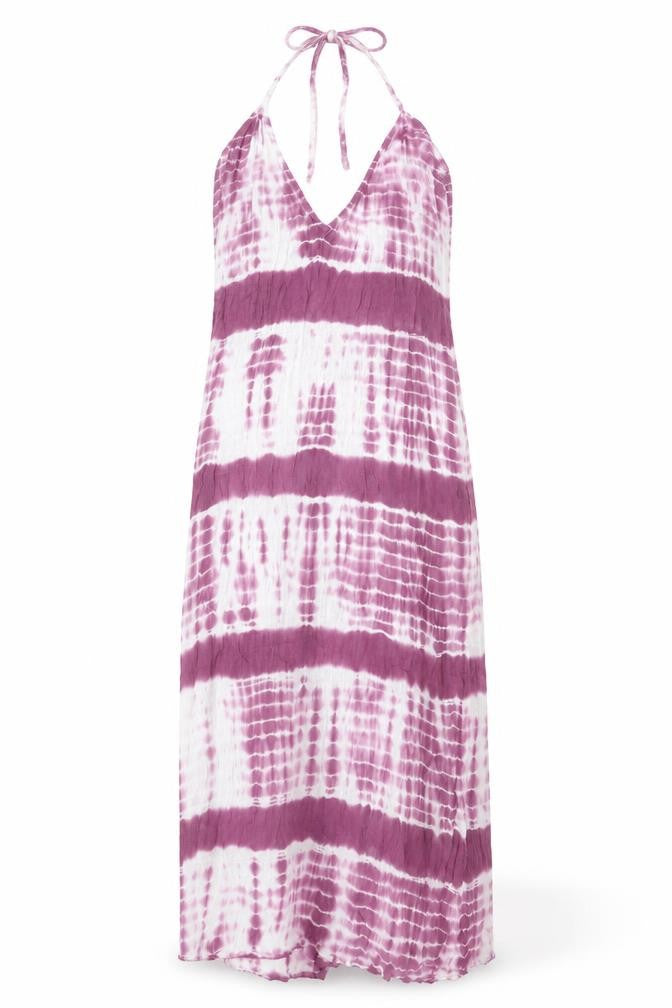 ASOS Women Purple Tie Dye Halter Slip Dress Size 10 Summer Beachwear