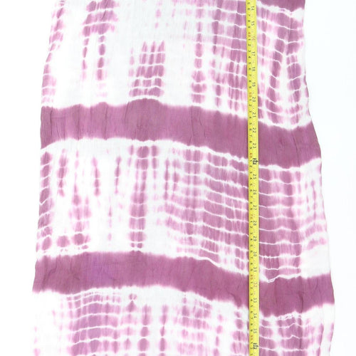 ASOS Women Purple Tie Dye Halter Slip Dress Size 10 Summer Beachwear