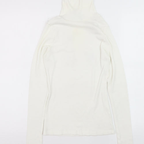 New Look Women’s White Roll Neck Slim Fit Jumper Size 8