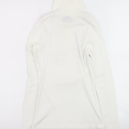 New Look Women’s White Roll Neck Slim Fit Jumper Size 8