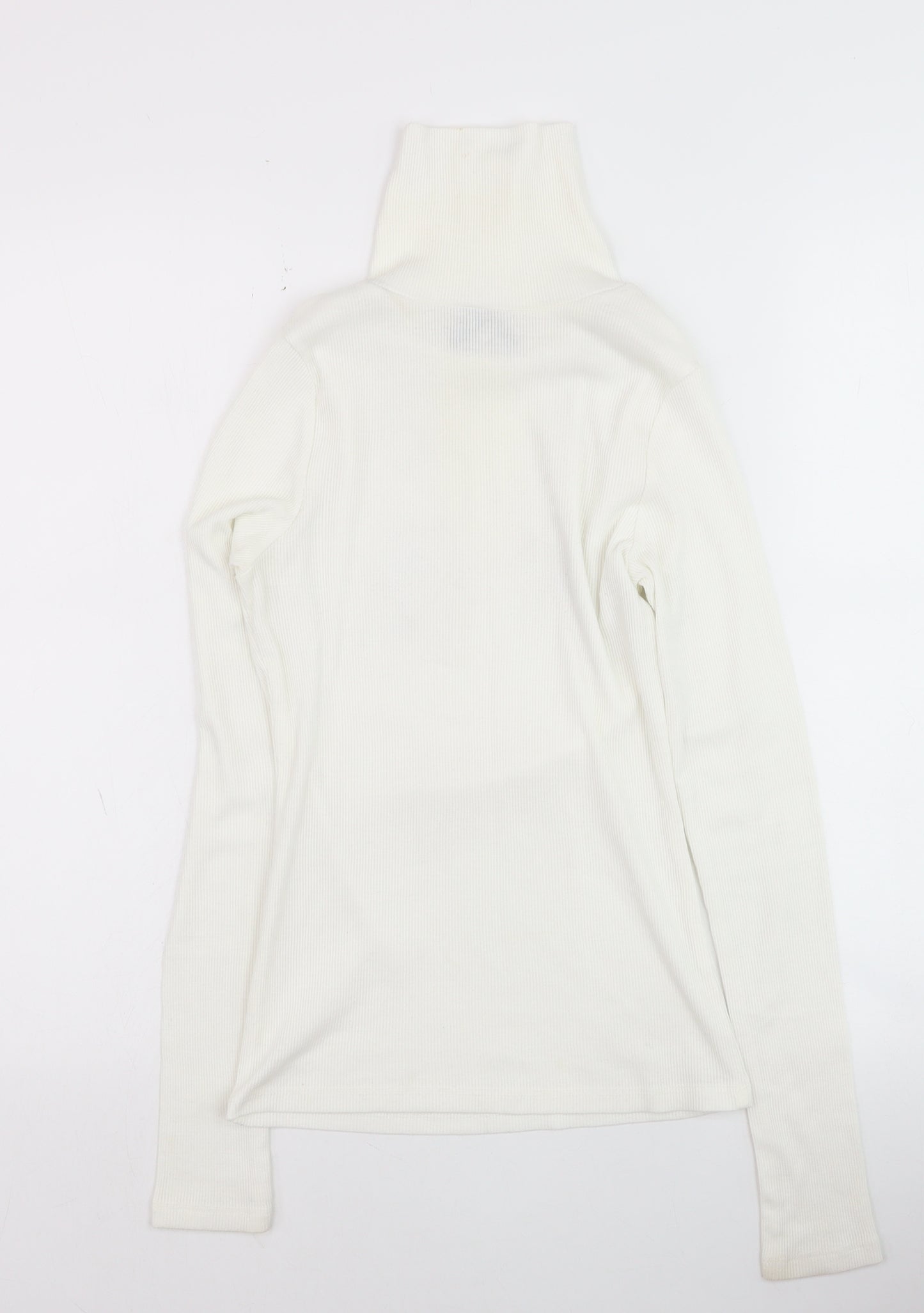 New Look Women’s White Roll Neck Slim Fit Jumper Size 8