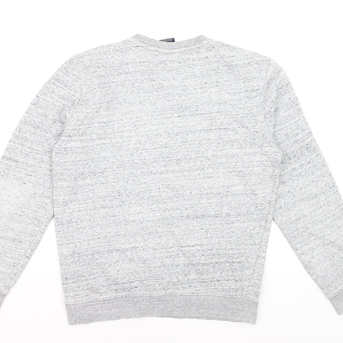Champion Men's Grey Pullover Sweatshirt Medium Logo Crew Neck