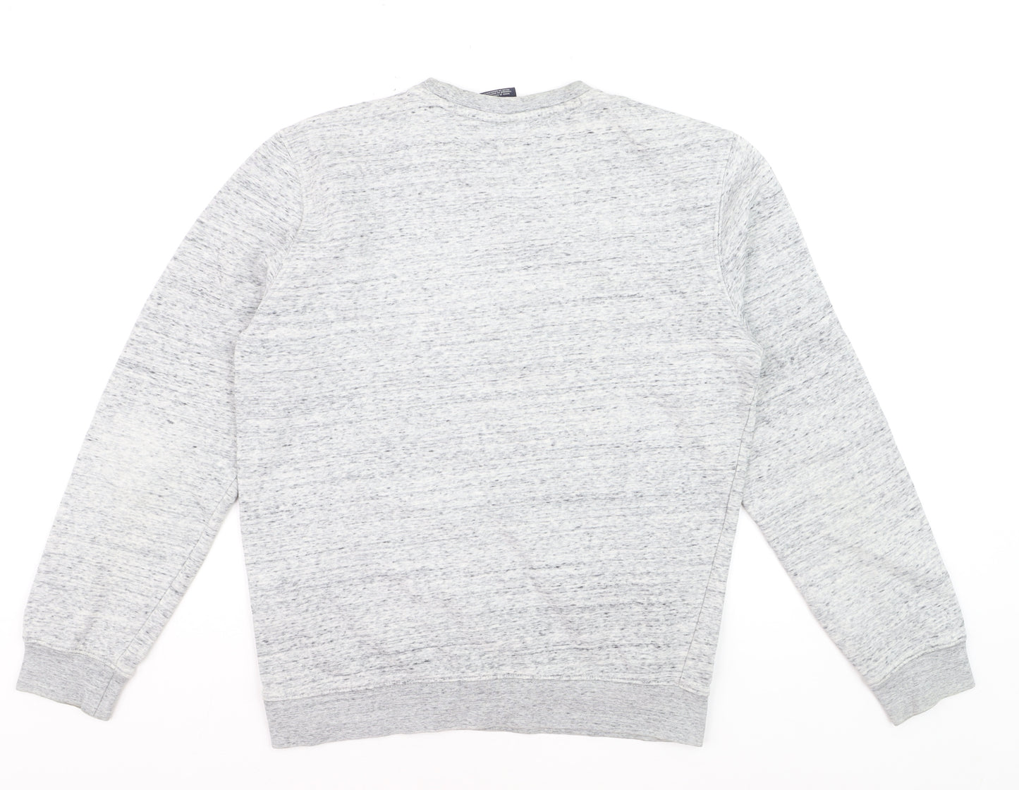 Champion Men's Grey Pullover Sweatshirt Medium Logo Crew Neck