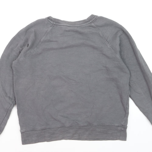 Marks and Spencer Women's Grey Snoopy Peanuts Cotton Pullover Jumper Size 12