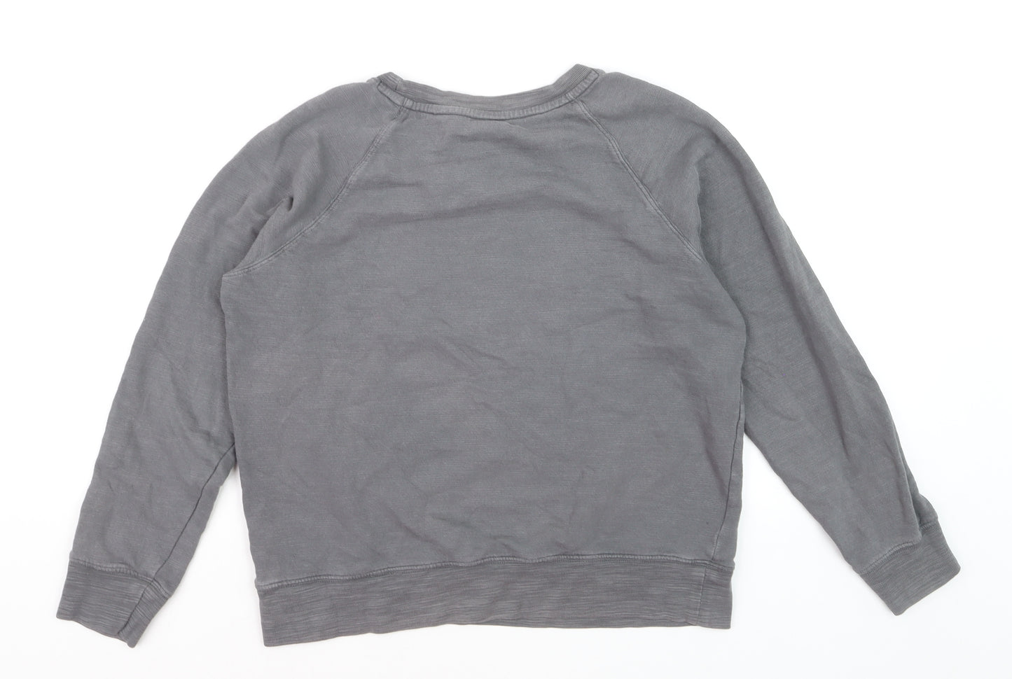 Marks and Spencer Women's Grey Snoopy Peanuts Cotton Pullover Jumper Size 12