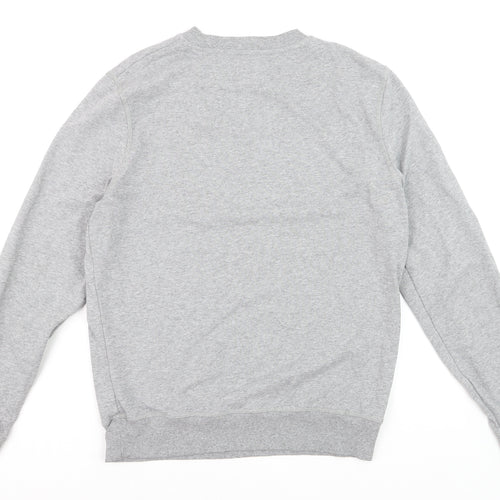 River Island Men's Grey Graphic Print Pullover Sweatshirt M