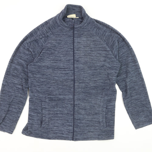 Mountain Warehouse Men’s Blue Full Zip Fleece Sweatshirt Size M