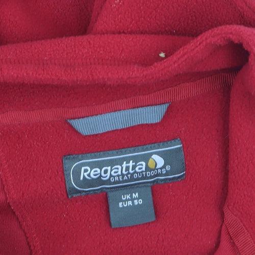 Regatta Men Red Fleece 1/4 Zip Pullover Sweatshirt M