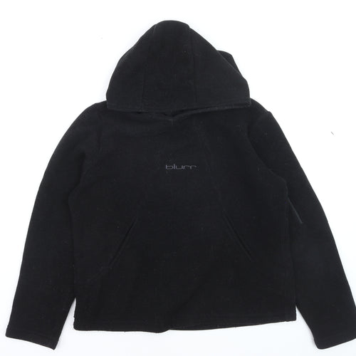 Blurr Men's Black Fleece Pullover Hoodie Medium