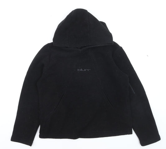 Blurr Men's Black Fleece Pullover Hoodie Medium