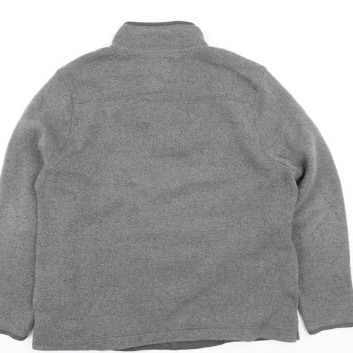 Weird Fish Men's Grey 3XL 1/4 Zip Fleece Pullover Sweatshirt