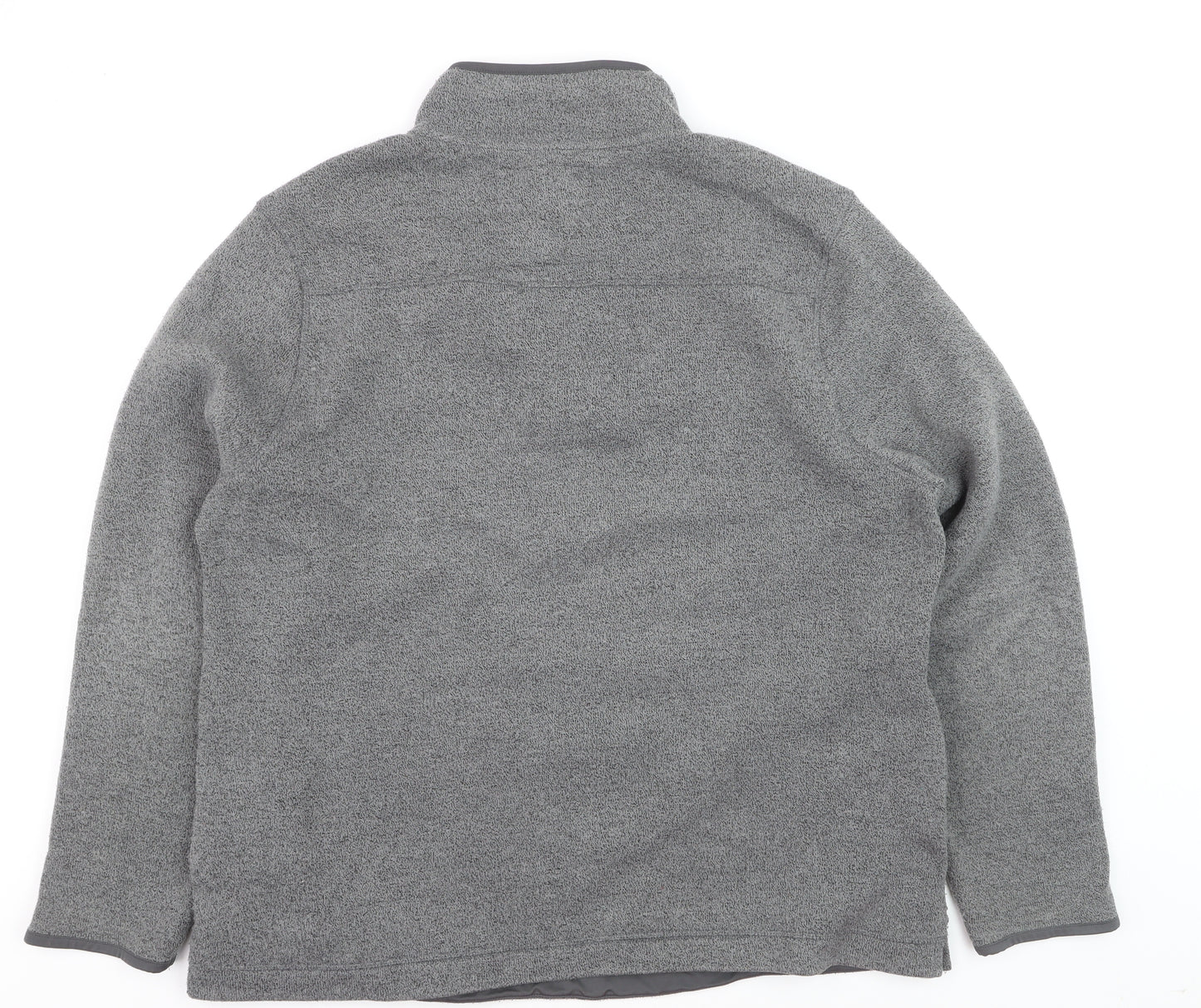 Weird Fish Men's Grey 3XL 1/4 Zip Fleece Pullover Sweatshirt