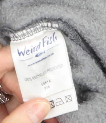 Weird Fish Men's Grey 3XL 1/4 Zip Fleece Pullover Sweatshirt