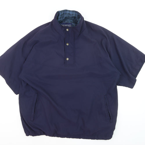 Proquip Men's Blue L Windbreaker Rainshield Short Sleeve Golf Jacket