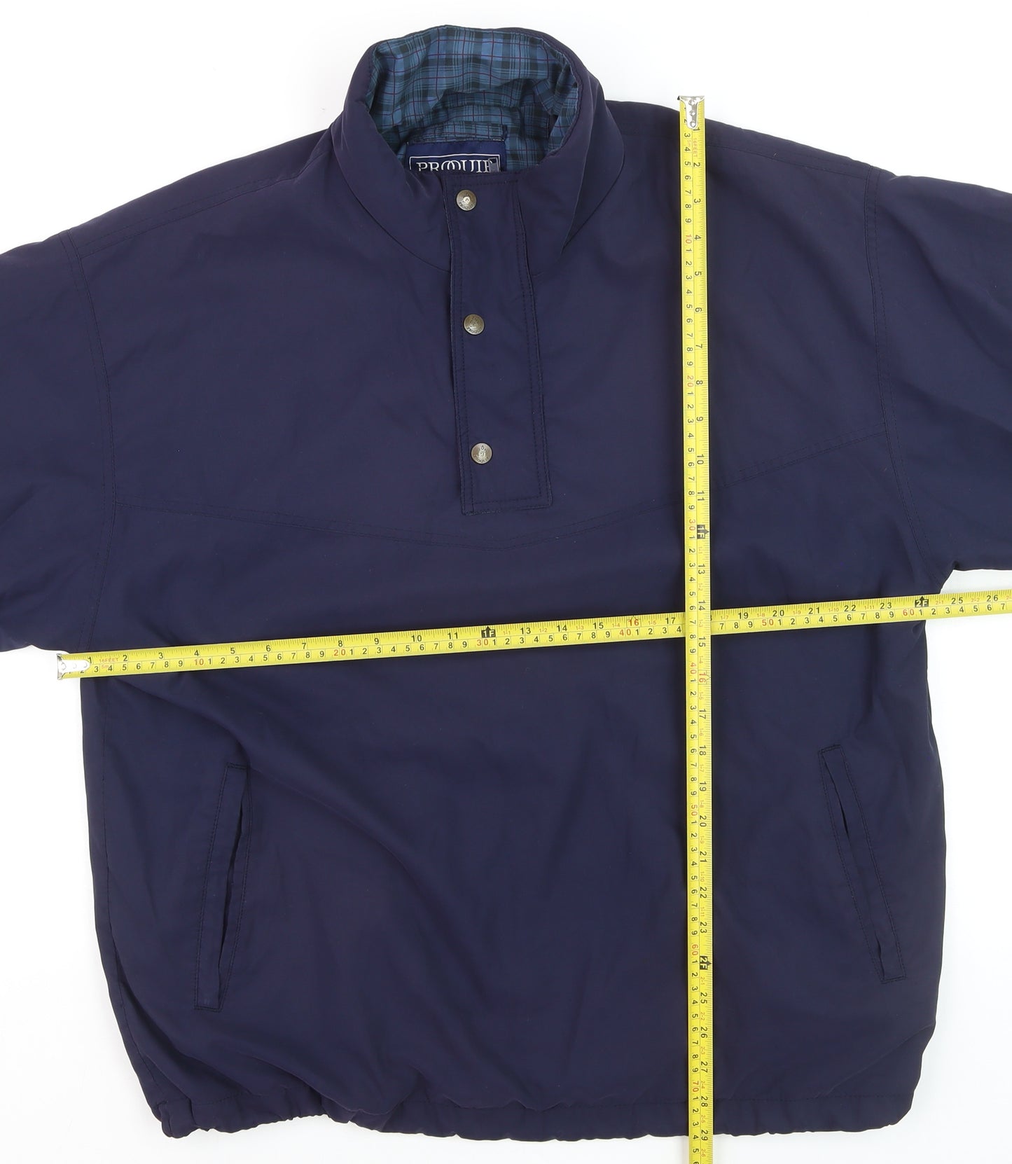 Proquip Men's Blue L Windbreaker Rainshield Short Sleeve Golf Jacket