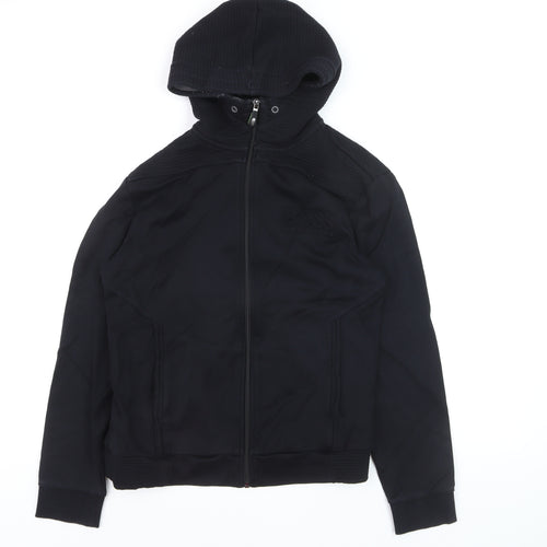 Hugo Boss Men's Black Regular Fit Full Zip Hoodie Size M