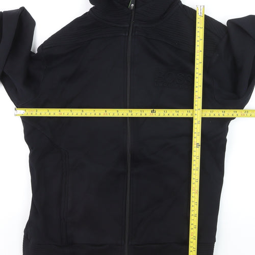 Hugo Boss Men's Black Regular Fit Full Zip Hoodie Size M