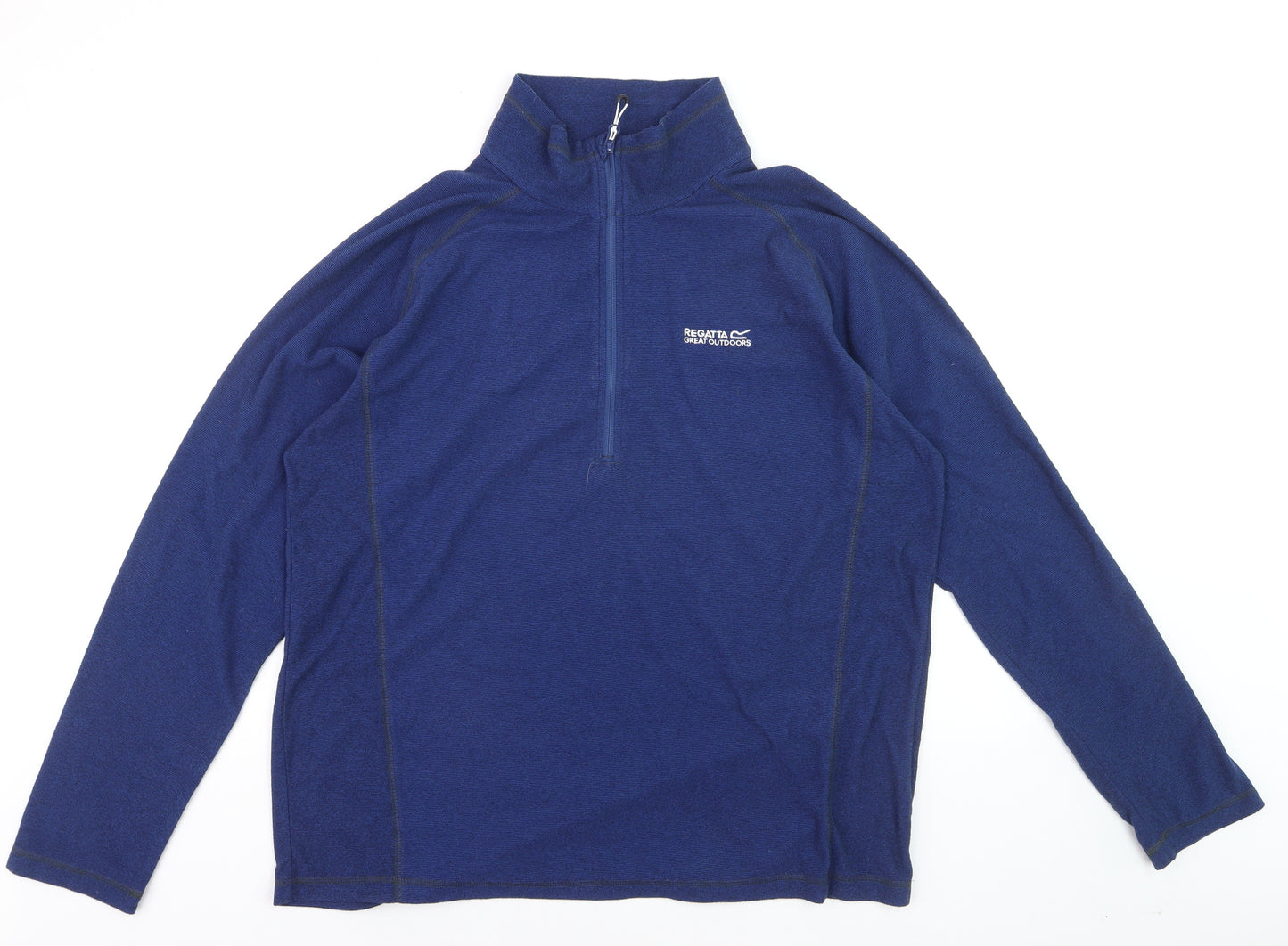 Regatta Mens Blue 2XL Pullover Fleece Sweatshirt Half Zip Outdoor Top