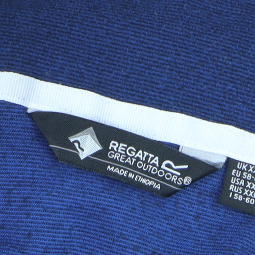 Regatta Mens Blue 2XL Pullover Fleece Sweatshirt Half Zip Outdoor Top