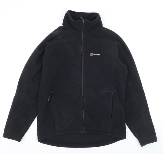 Berghaus Men’s Black Full Zip Fleece Jacket Size M Outdoor Sweatshirt