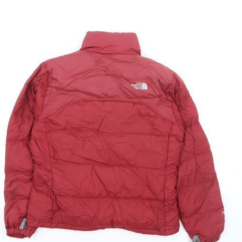 The North Face Women's Red Nylon Down Puffer Jacket Size S