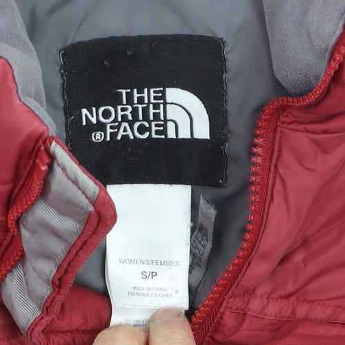 The North Face Women's Red Nylon Down Puffer Jacket Size S