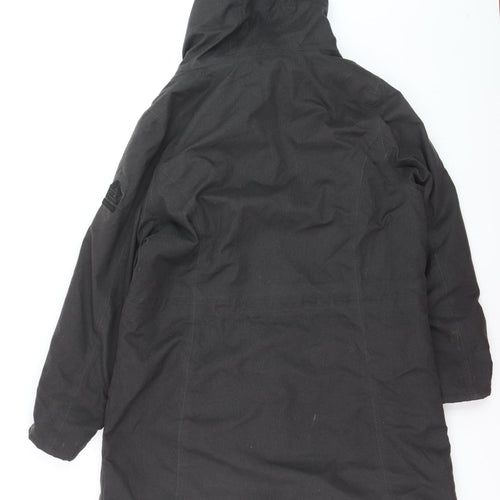 Regatta Great Outdoors Women's Black Hooded Parka Coat UK 18 Waterproof