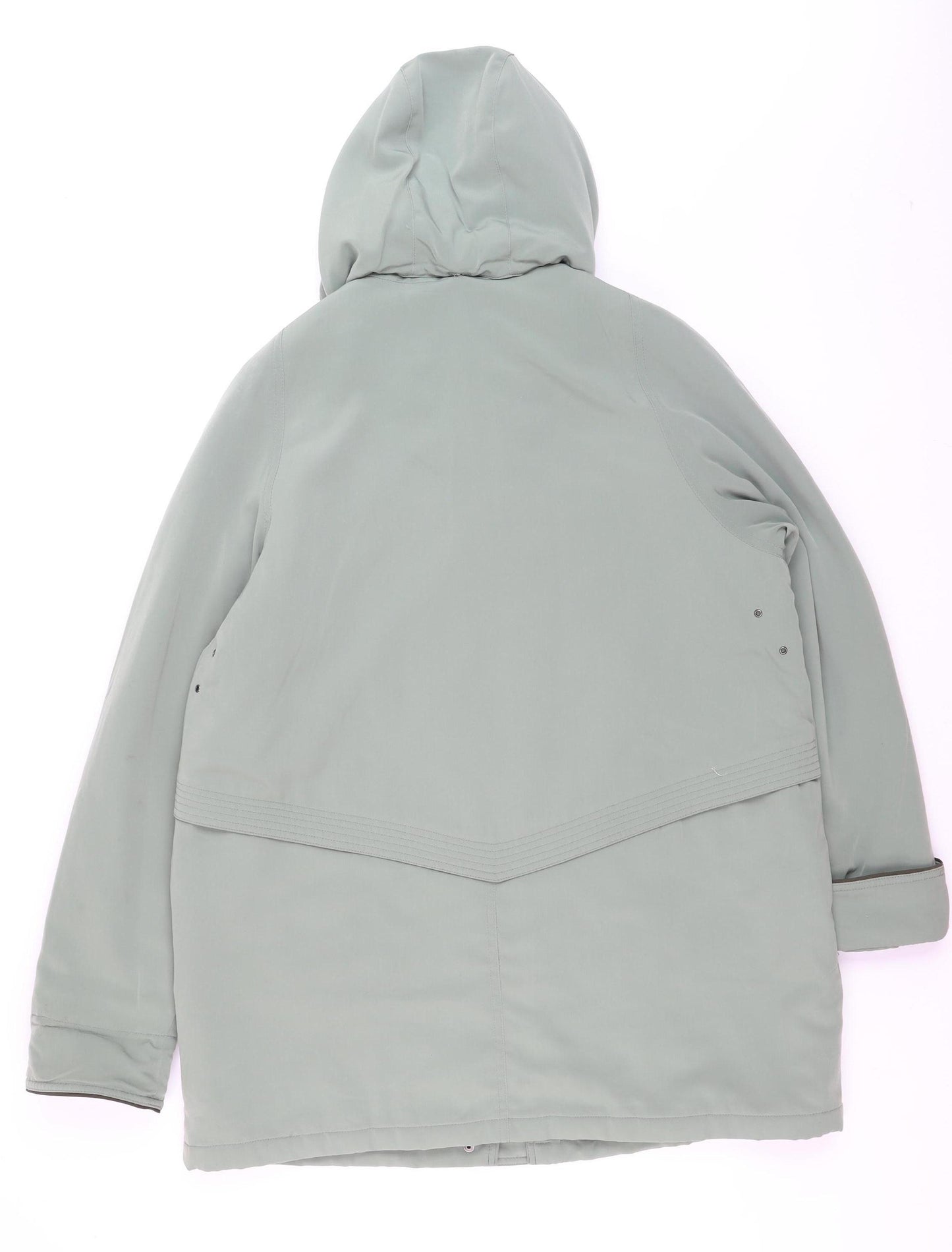 EWM Pure Classics Women’s Green Hooded Parka Coat Size 16