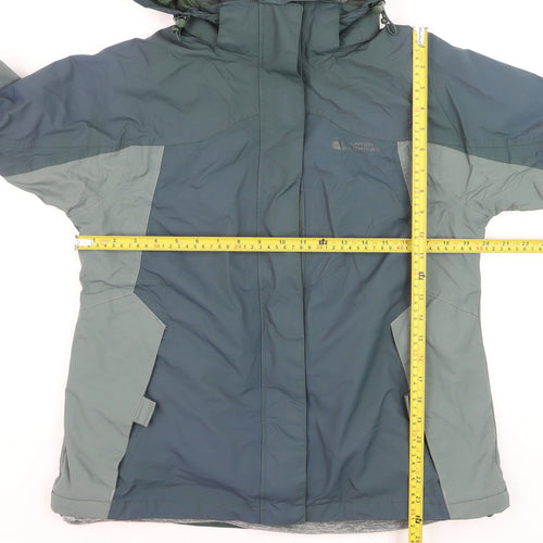 Mountain Warehouse Men's Green L Waterproof 3-in-1 Hooded Jacket