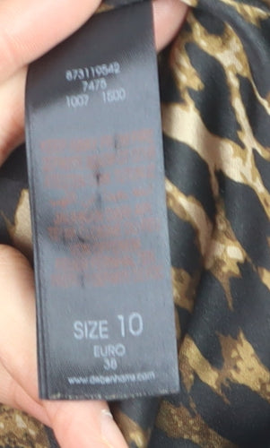 Star by Julien Macdonald Women's Black Hooded Parka Jacket Size 10