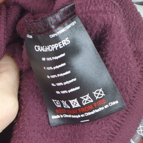 Craghoppers Women's Red Waterproof Hooded Rain Jacket Size 18