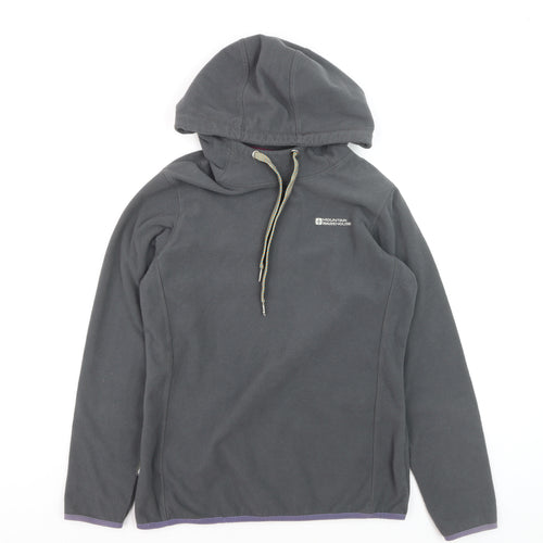 Mountain Warehouse Grey Fleece Pullover Hoodie Unisex L Outdoor