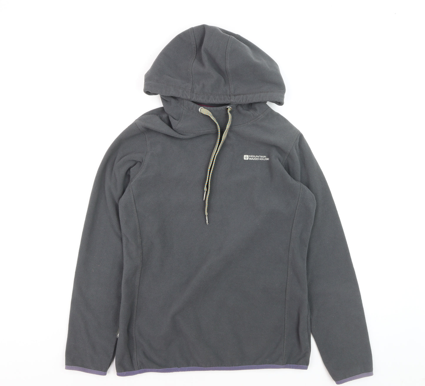 Mountain Warehouse Grey Fleece Pullover Hoodie Unisex L Outdoor