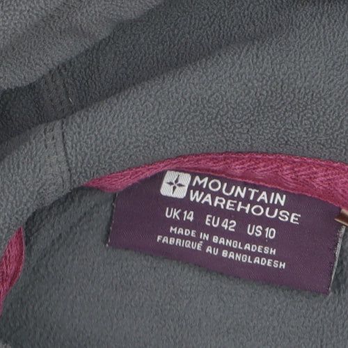 Mountain Warehouse Grey Fleece Pullover Hoodie Unisex L Outdoor