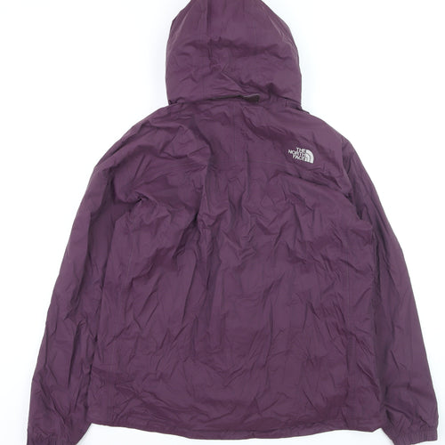 The North Face Unisex Purple XL Waterproof Hooded Rain Jacket