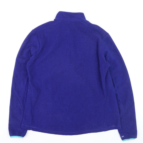 Quechua Men Blue XL Fleece 1/4 Zip Pullover Sweatshirt