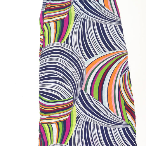 Next Women’s Multicoloured Halter Midi Slip Dress Size 14 Summer Beach Style