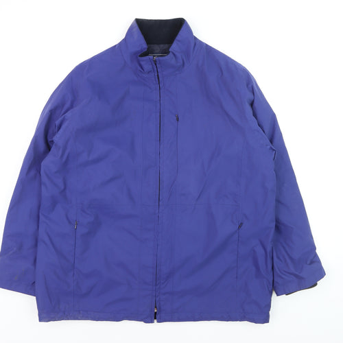 Maine New England Womens Blue Size 18 Waterproof Full Zip Jacket
