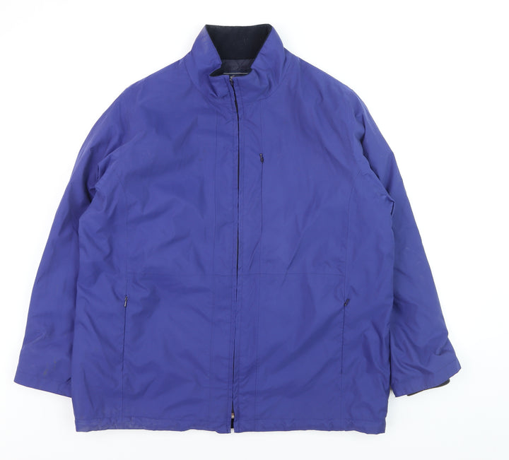 Maine New England Womens Blue Size 18 Waterproof Full Zip Jacket