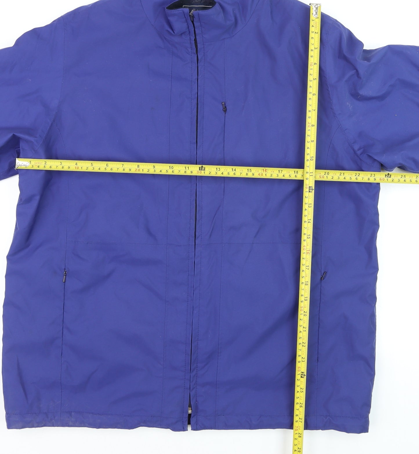 Maine New England Womens Blue Size 18 Waterproof Full Zip Jacket